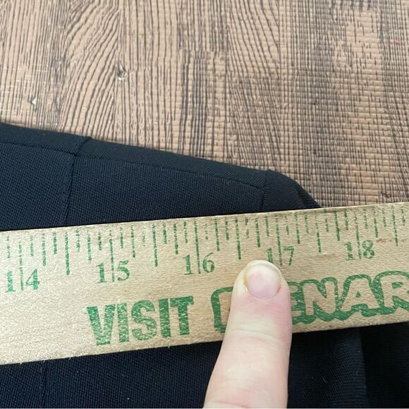 Myrene De Premonville Paris Vintage Double Breast Blazer Velvet Trim Gold Button - Picture 5 of 12